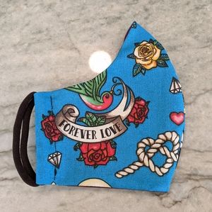 Sailor Tattoo Face Mask